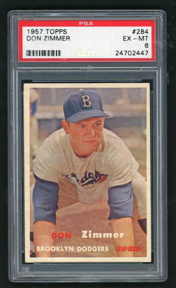 1957 Topps Don Zimmer #284 PSA 6