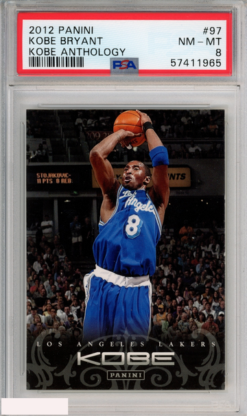2012 PANINI KOBE BRYANT #97 LOS ANGELES LAKERS HOF KOBE ANTHOLOGY PSA 8 NM-MT