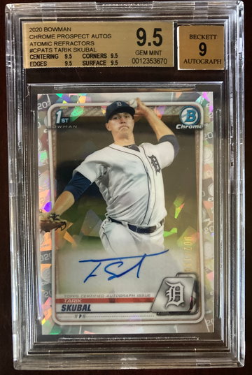 2020 Bowman Atomic Refractor Auto /100 Tarik Skubal