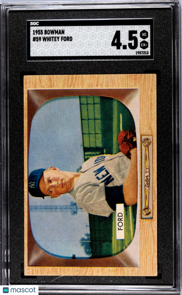 1955 Bowman Whitey Ford #59 SGC 4.5