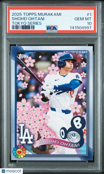 2025 Topps Takashi Murakami Shohei Ohtani #1 Tokyo Series Short Print Parallel/Variety PSA 10