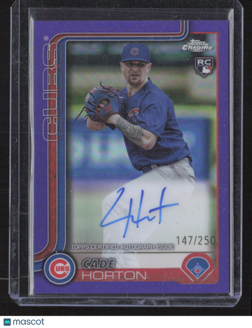 2025 Topps Chrome Cade Horton #RA-CH Purple /250 RC