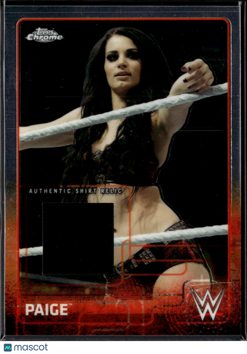 2015 Topps Chrome WWE Paige #ASR-P Authentic Shirt Relic