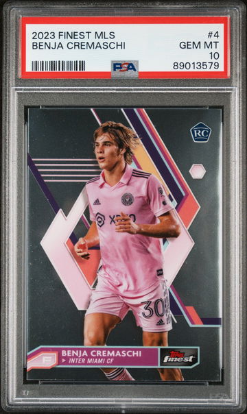 2023 TOPPS BENJA CREMASCHI FINEST MLS #4 PSA 10
