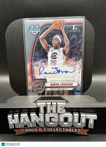 2024 Bowman University Chrome Raven Johnson #60 1st Bowman
