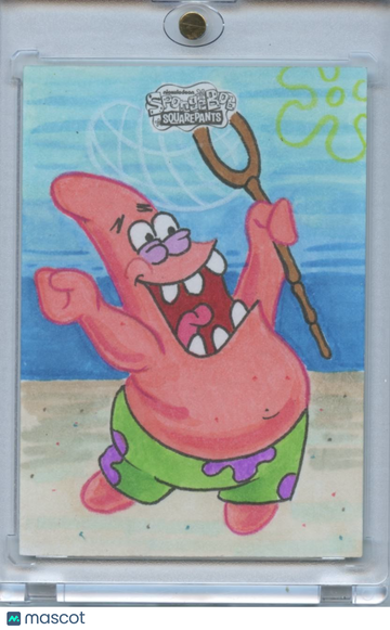 Patrick Star 2025 Topps Spongebob 1/1 Sketch Auto Autograph Card