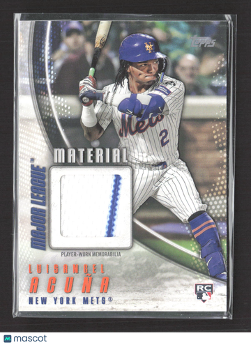 2025 Topps Major League Material Luisangel Acuña #MLM2-LAC Player-Worn Memorabilia RC