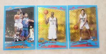 Earl Boykins Fred Jones Jeff Foster LOT 2005 Topps Chrome Refractor Blue Xfractor /90