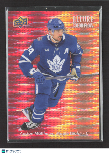 2024 Upper Deck Allure Color Flow Auston Matthews #CF-24 Red-Orange Spectrum 067/299