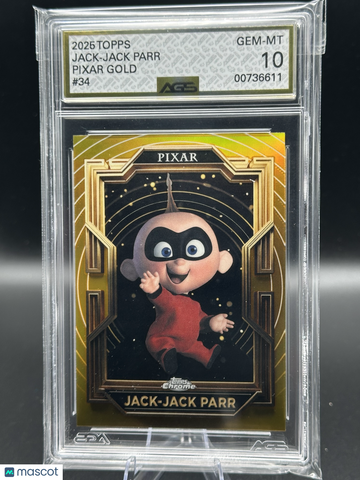 2025 Topps Chrome Pixar GOLD AGS 10