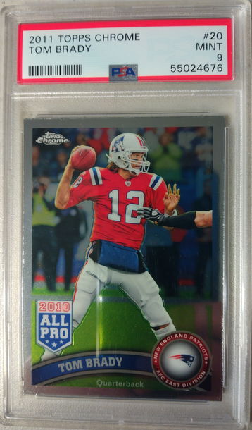 2011 Topps Chrome Tom Brady PSA 9
