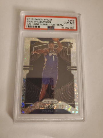 Zion Williamson Prizm Fast Break Rookie Variation PSA 10