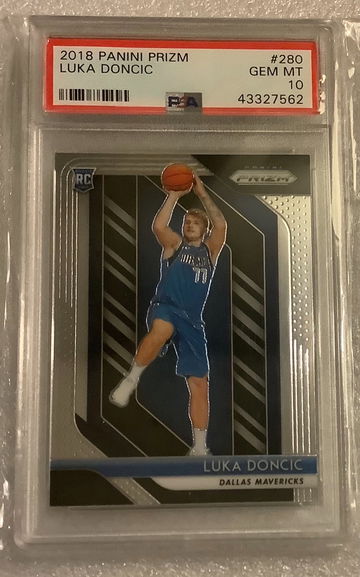 2018 Prizm Luka Doncic Rookie Rc #280 Psa 10 Gem Mint Dallas 