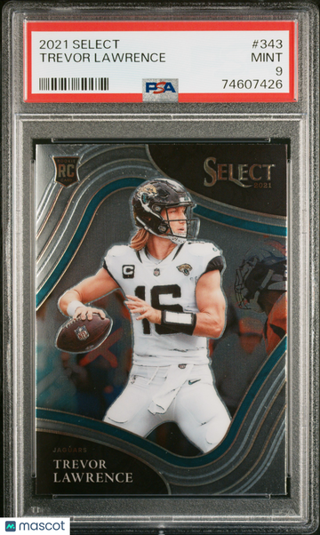 2021 Panini Select Trevor Lawrence #343 PSA 9