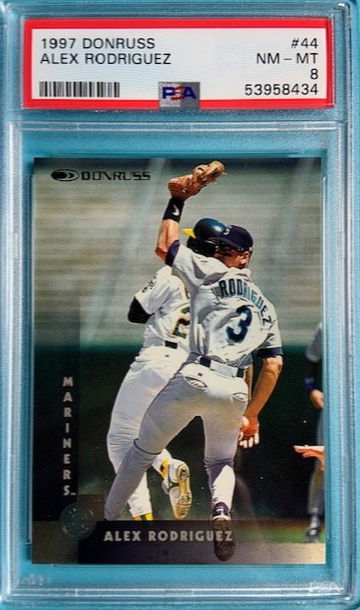 1997 Donruss Alex Rodriguez #44 PSA 8 Seattle Mariners
