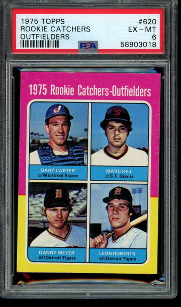1975 TOPPS #620 GARY CARTER PSA EX-MT 6
