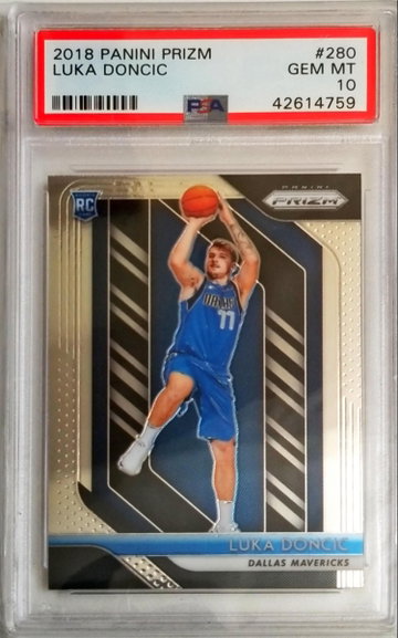 Luka Doncic Prizm Base PSA 10 