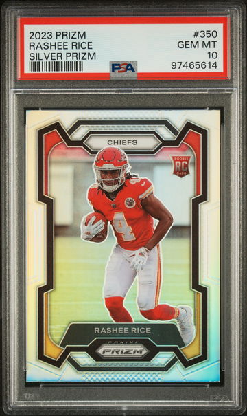 2023 Panini Prizm Silver Prizm Rashee Rice #350 PSA 10