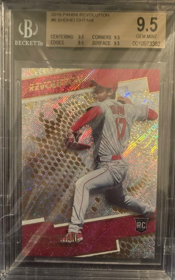 2018-19 Shohei Ohtani Rookie RC Rapture Parallel Panini Revolution #6 BGS 9.5 True Gem mint