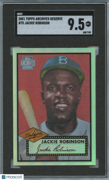 2001 Topps Archives Reserve Jackie Robinson #70 SGC 9.5