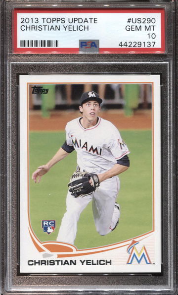 CHRISTIAN YELICH 2013 TOPPS UPDATE PSA 10