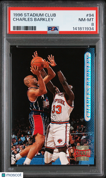 1996 Stadium Club Charles Barkley #94 PSA 8