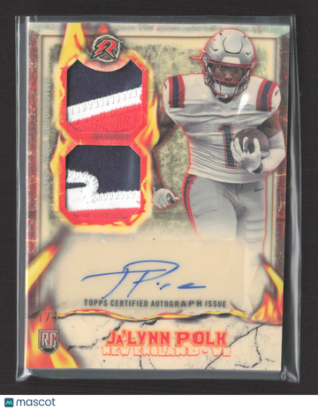 2025 Topps Resurgence Ignite Ja'Lynn Polk #IPA-JP Superfractor Autograph Patch RC