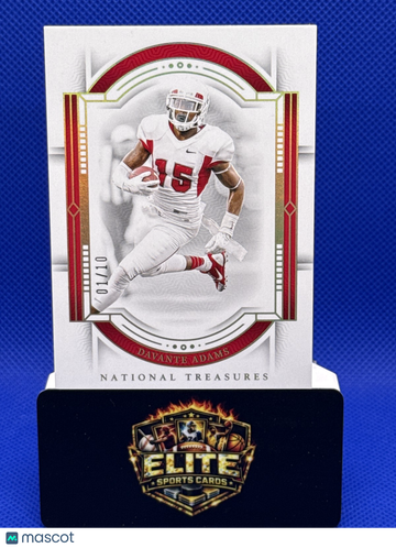2024 Panini National Treasures Collegiate Davante Adams #11 Gold Century SN