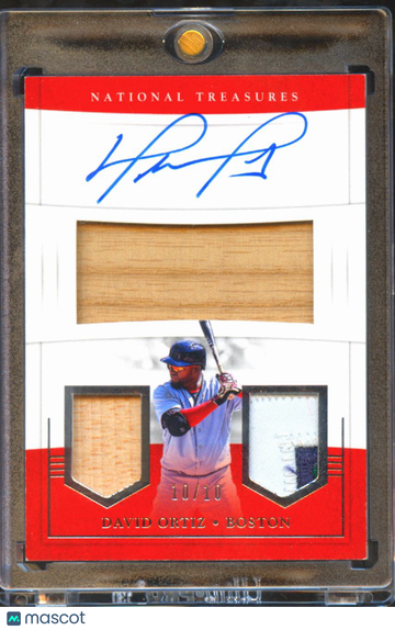 2017 Panini National Treasures David Ortiz #PCS-DO /10 Game-used materials Patch Bat