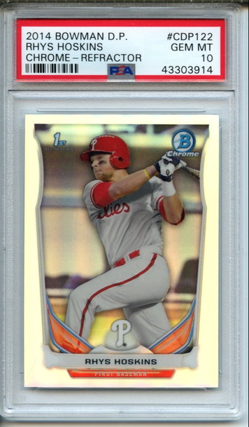 2014 Bowman Chrome Draft Picks Rhys Hoskins #CDP122 PSA Gem Mint 10