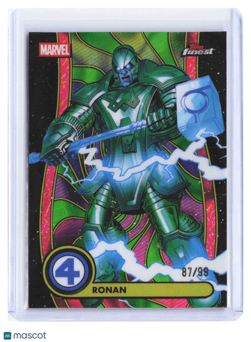 2026 Topps Finest Marvel Ronan 87/99 Blacklight Common #BL-075