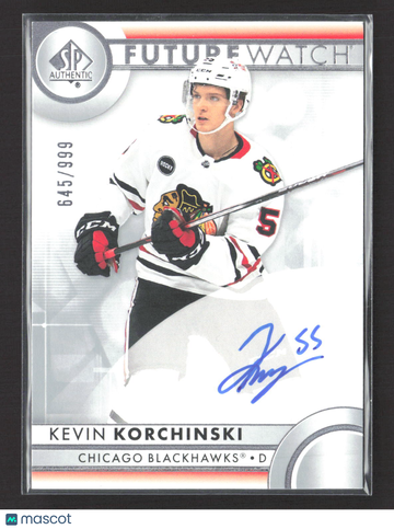 2024 Upper Deck SP Authentic Future Watch Kevin Korchinski #153 /999