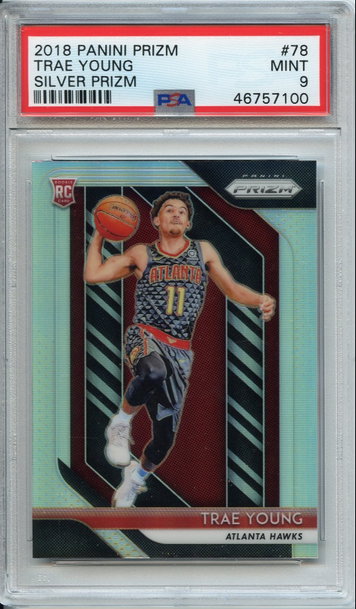 Trae Young Prizm Silver PSA 9