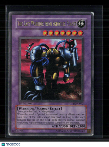 2003 Yu-Gi-Oh! Labyrinth of Nightmare The Last Warrior from Another Planet Ultra Rare 1st Edition