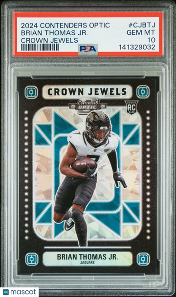 2024 Panini Contenders Optic Crown Jewels Brian Thomas JR. #CJBTJ PSA 10