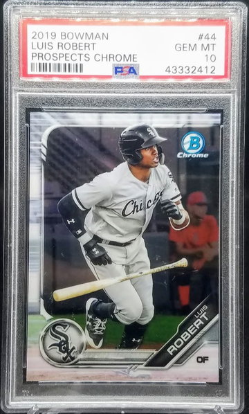 Luis Robert 2019 Bowman Prospects Chrome Graded PSA Gem Mint 10