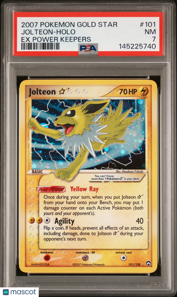 EX Power Keepers Jolteon Holo Rare PSA 7 #101