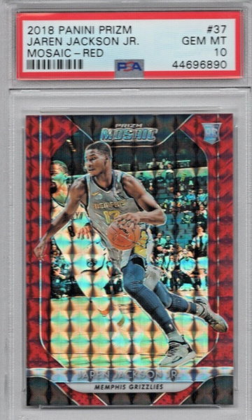 New listing
		2018 Panini Prizm Mosaic 37 Jaren Jackson Jr. Red PSA 10 Rookie Grizzlies