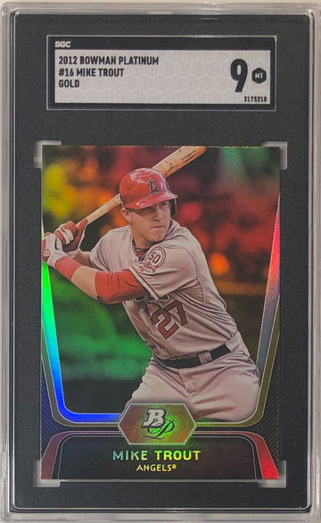 MIKE TROUT 2012 Bowman Platinum Gold