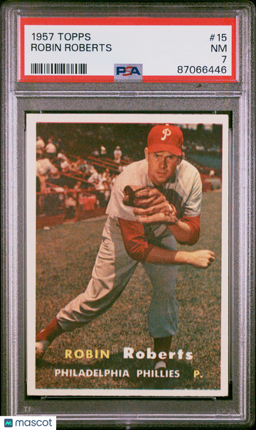 1957 Topps Robin Roberts #15 PSA 7