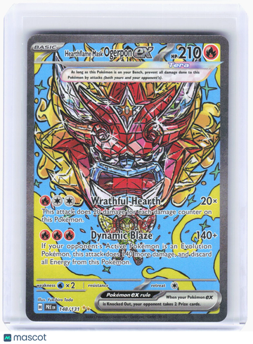 Prismatic Evolutions Hearthflame Mask Ogerpon ex Holo Special Illustration Rare #148/131