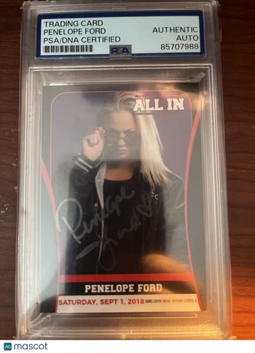 2018 ALLIN AEW Penelope Ford #10 Rookie PSA