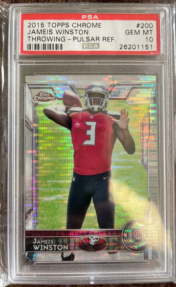 2015 JAMIES WINSTON TOPPS CHROME THROWING PULSAR REFRACTOR GEM MT 10