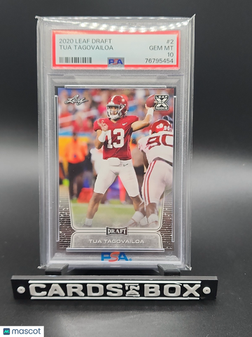2020 Leaf Tua Tagovailoa #2 [Base] Rookie PSA 10