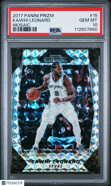 2017 Panini Prizm Mosaic Kawhi Leonard #15 PSA 10