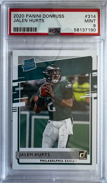 2020 Panini Donruss Jalen Hurts PSA 9