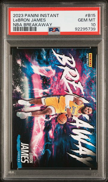 2023-24 PANINI INSTANT NBA BREAKAWAY LEBRON JAMES #B15 PSA 10