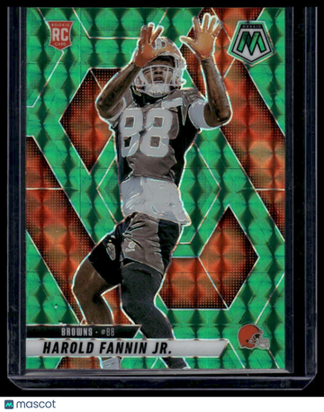2025 Panini Mosaic Football Harold Fannin Jr. #384 Mosaic Green RC