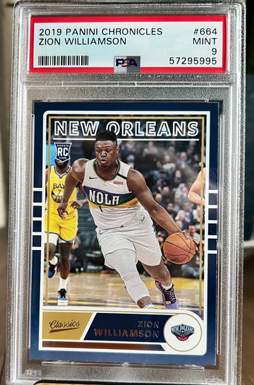 ZION WILLIAMSON 2019-20 Panini Chronicles CLASSICS #664 PSA 9 Mint Rookie RC 🔥