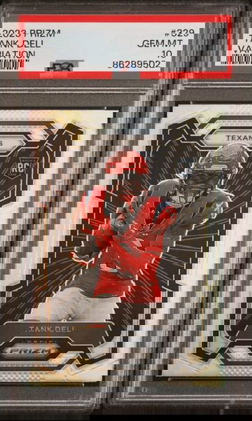 2023 Panini Prizm Tank Dell Silver Variation Rookie Card RC #329 Texans PSA 10